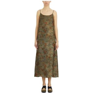UMA Wang, Kleedjes, Dames, Veelkleurig, M, Cupro en Viscose Anaya Jurk