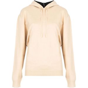 Silvian Heach, Sweatshirts & Hoodies, Dames, Beige, 2Xs, Polyester, Cozy Hooded Sweater