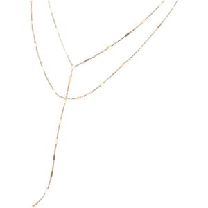Dansk Copenhagen, Accessoires, Dames, Geel, ONE Size, Goud Vergulde Waterdichte Gelaagde Ketting