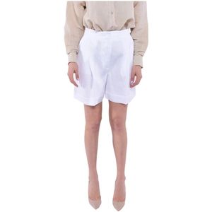 MVP wardrobe, Korte broeken, Dames, Wit, M, Linnen, Short Shorts