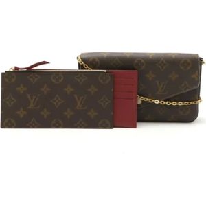Louis Vuitton Vintage, Pre-owned, Dames, Bruin, ONE Size, Pre-owned Canvas shoulder-bags