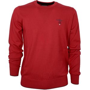Aeronautica Militare, Sweatshirts & Hoodies, Heren, Rood, 2Xl, Wol, Casual Rode Wollen Trui