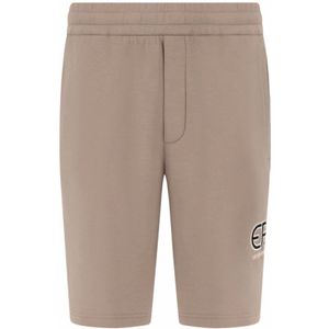 Armani, Korte broeken, Heren, Beige, M, Katoen, Minimal Jersey Bermuda