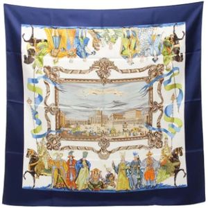 Hermès Vintage, Pre-owned, Dames, Veelkleurig, ONE Size, Pre-owned Silk scarves