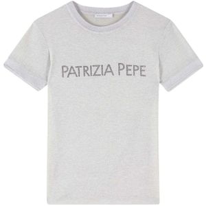 Patrizia Pepe, Tops, Dames, Wit, L, Elegante witte gebreide trui
