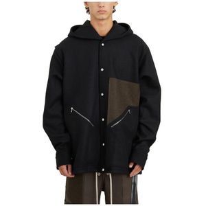 Rick Owens, Jassen, Heren, Zwart, S, Tour Hoodie