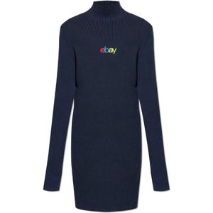 Balenciaga, Truien, Heren, Blauw, L, Lange coltrui