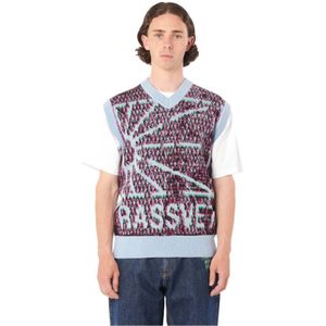 Rassvet, Truien, Heren, Blauw, XL, Wol, Camo Mouwloze Gebreide Jumper Vest