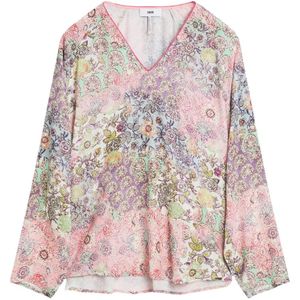 Cinque, Blouses & Shirts, Dames, Veelkleurig, S, Minimalistische Viscose Blouse Trendy Italiaans-Chic Stijl