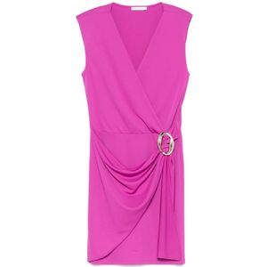 Patrizia Pepe, Kleedjes, Dames, Paars, S, Levendige Paarse Jurk