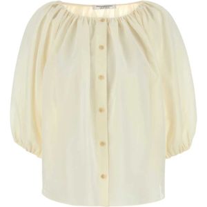 Philosophy di Lorenzo Serafini, Blouses & Shirts, Dames, Beige, 2Xs, Polyester, Ivoor Polyester Blend Shirt