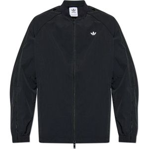 Adidas Originals, Jassen, Heren, Zwart, L, Sportieve sweatshirt met logo
