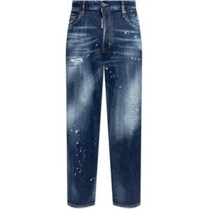 Dsquared2, Jeans, Heren, Blauw, XL, Katoen, Skater Jeans