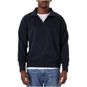 Butcher of Blue, Sweatshirts & Hoodies, Heren, Blauw, S, Army Half Zip Sweater