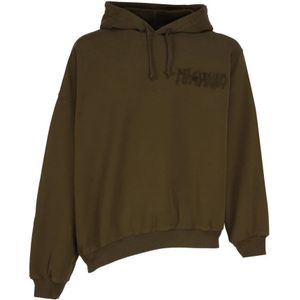 Magliano, Sweatshirts & Hoodies, Heren, Bruin, S, Katoen, Bruine Logo Sweatshirt met Capuchon