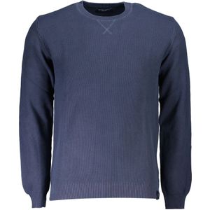 North Sails, Truien, Heren, Blauw, 2Xl, Katoen, Blauw Katoenen Shirt met Lange Mouwen
