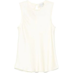 Forte Forte, Tops, Dames, Beige, S, Keyhole Detail Beige Top