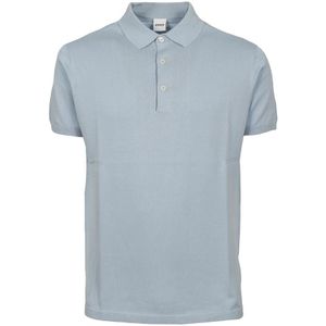 Aspesi, Truien, Heren, Blauw, L, Katoen, Blauw Polo Shirt Klassieke Stijl