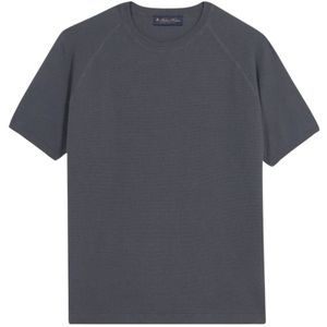 Brooks Brothers, Tops, Heren, Grijs, M, Katoen, Donkergrijze katoenen trui