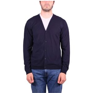 Roberto Collina, Truien, Heren, Blauw, M, Blauwe Sweaters voor Mannen