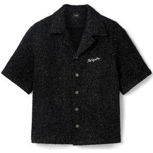 Axel Arigato, Overhemden, Heren, Zwart, M, Wol, Boucle Shirt