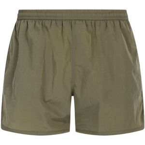 Ami Paris, Badkleding, Heren, Groen, S, Olijfgroene zwemshorts