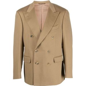 Canali, Jassen, Heren, Bruin, XL, Kasjmier, Bruine Kasjmier Blazer