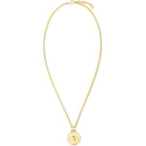 Alexander McQueen, Accessoires, Dames, Geel, ONE Size, Sovereign Skull Gouden Metalen Ketting