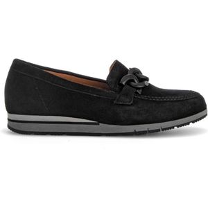 Gabor, Schoenen, Dames, Zwart, 37 1/2 EU, Zwarte fluwelen ballerina`s