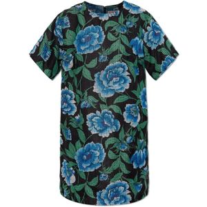 Kenzo, Kleedjes, Dames, Veelkleurig, M, Polyester, Jurk met bloemenpatroon