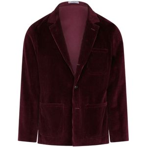 Boglioli, Jassen, Heren, Rood, S, Wijde Wale Corduroy Picasso Jack