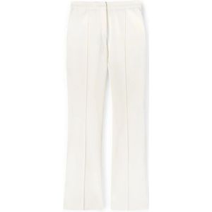 Motivi, Broeken, Dames, Wit, 2Xs, Katoen, Broek met vouw en wijde pijpen