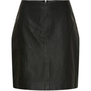 Btfcph, Rokken, Dames, Zwart, M, Leer, Zwarte leren minirok