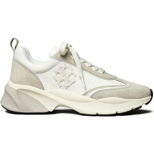 Tory Burch, Schoenen, Dames, Zwart, 36 EU, Zwarte Geluk Trainer Sneakers