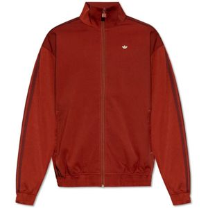 Adidas Originals, Jassen, Heren, Rood, M, Polyester, Lichtgewicht Jack met Logo