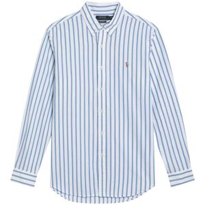 Polo Ralph Lauren, Overhemden, Heren, Blauw, XL, Lange mouwen overhemd