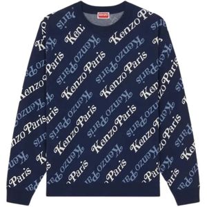 Kenzo, Sweatshirts & Hoodies, Heren, Zwart, L, Katoen, Kenzo Paris Logo Sweatshirt