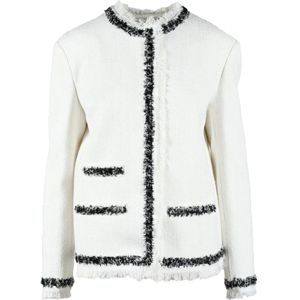 Msgm, Truien, Dames, Wit, XS, Katoen, Jas