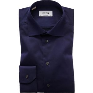 Eton, Overhemden, Heren, Blauw, S, Katoen, Formal Shirt