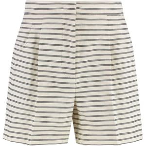 Max Mara, Korte broeken, Dames, Beige, S, Beige Shorts Umbro