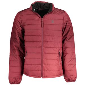 Timberland, Jassen, Heren, Rood, L, Nylon, Rode Sportjas, Tussenseizoen, Nylon, Print