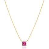 Sif Jakobs Jewellery, Accessoires, Dames, Geel, ONE Size, Quadrato Ketting