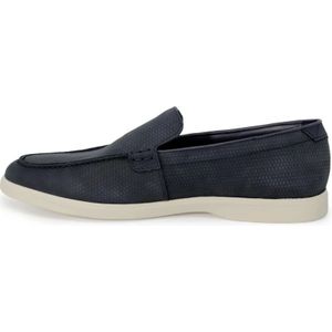 Clarks, Schoenen, Heren, Blauw, 40 EU, Leer, Klassieke leren loafers
