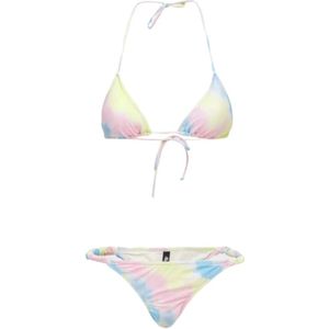 Reina Olga, Badkleding, Dames, Veelkleurig, M, Nylon, Scrunchie Bikini in Pastelkleuren