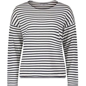 Betty & Co, Truien, Dames, Veelkleurig, S, Katoen, Gestreepte U-hals Trui