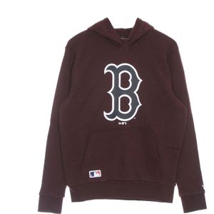 New Era, Sweatshirts & Hoodies, Heren, Bruin, S, Katoen, Boston Red Sox Logo Hoodie