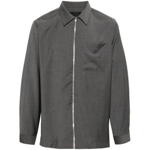 Givenchy, Overhemden, Heren, Grijs, L, Elegante Shirt voor Mannen