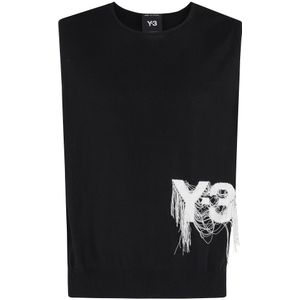 Y-3, Tops, Heren, Zwart, S, Wol, Gebreid Vest
