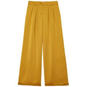 Ines De La Fressange Paris, Broeken, Dames, Geel, XS, Polyester, Luciano Pants