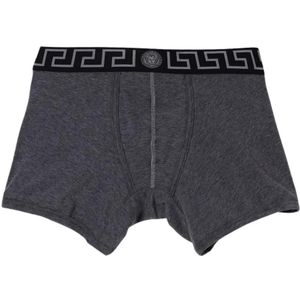 Versace, Ondergoed, Heren, Grijs, M, Katoen, Iconisch Grijs Ondergoed voor Mannen